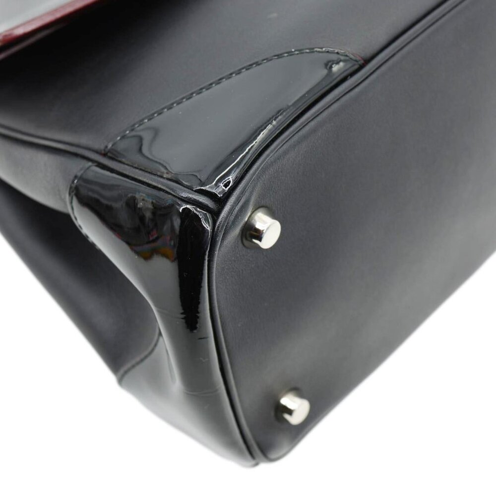 Christian Dior  Be Dior Flap Small Smooth Calfskin Leather Tote Bag Black - Picture 7 of 14